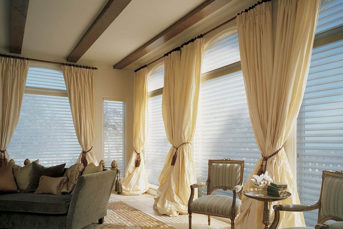 Hunter Douglas Silhouette® Window Shadings installed on a window in a bright room